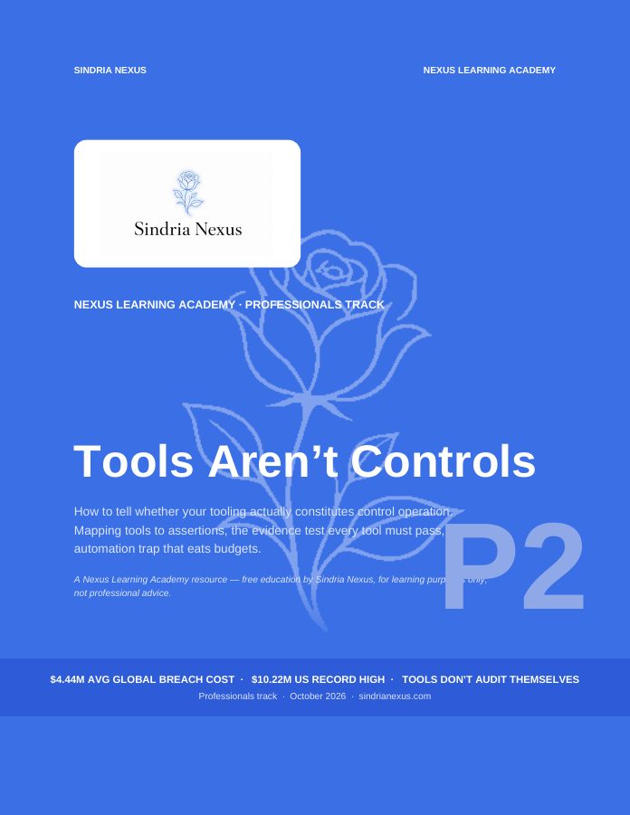 Tools Aren't Controls book cover