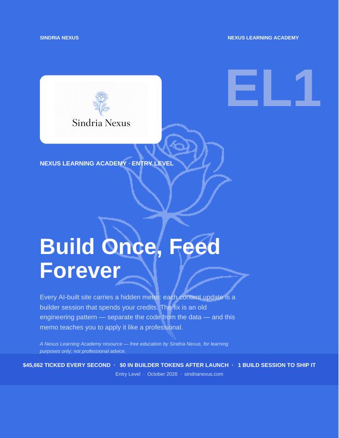 Build Once, Feed Forever book cover